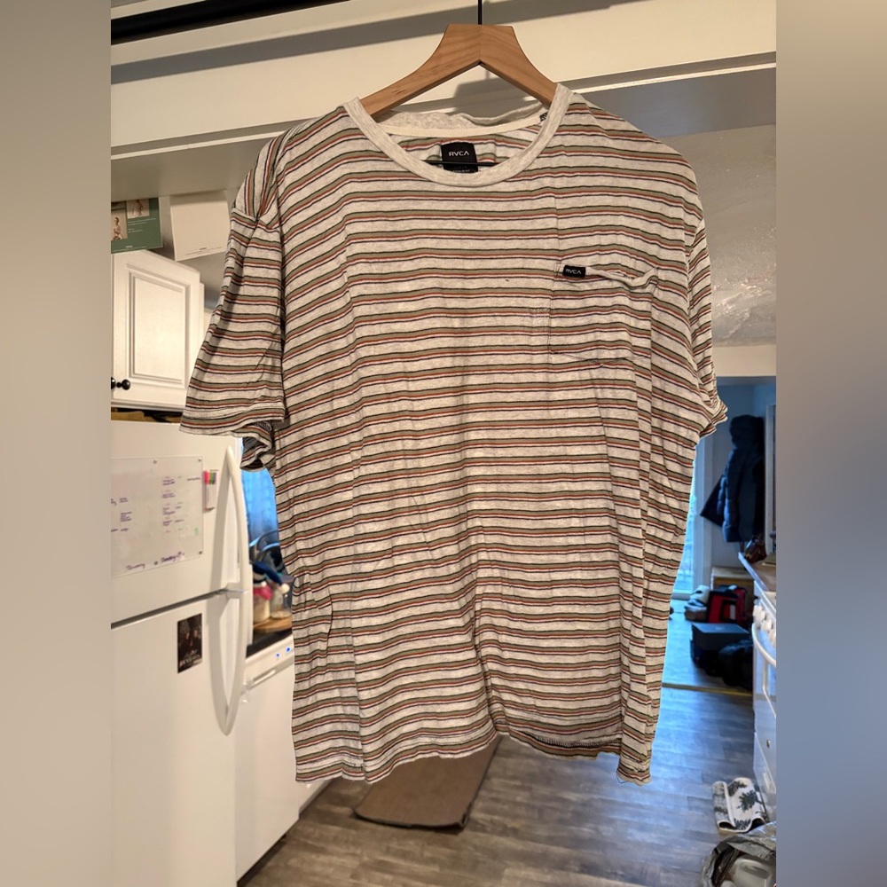 RVCA Men's Multicolor Striped Tee